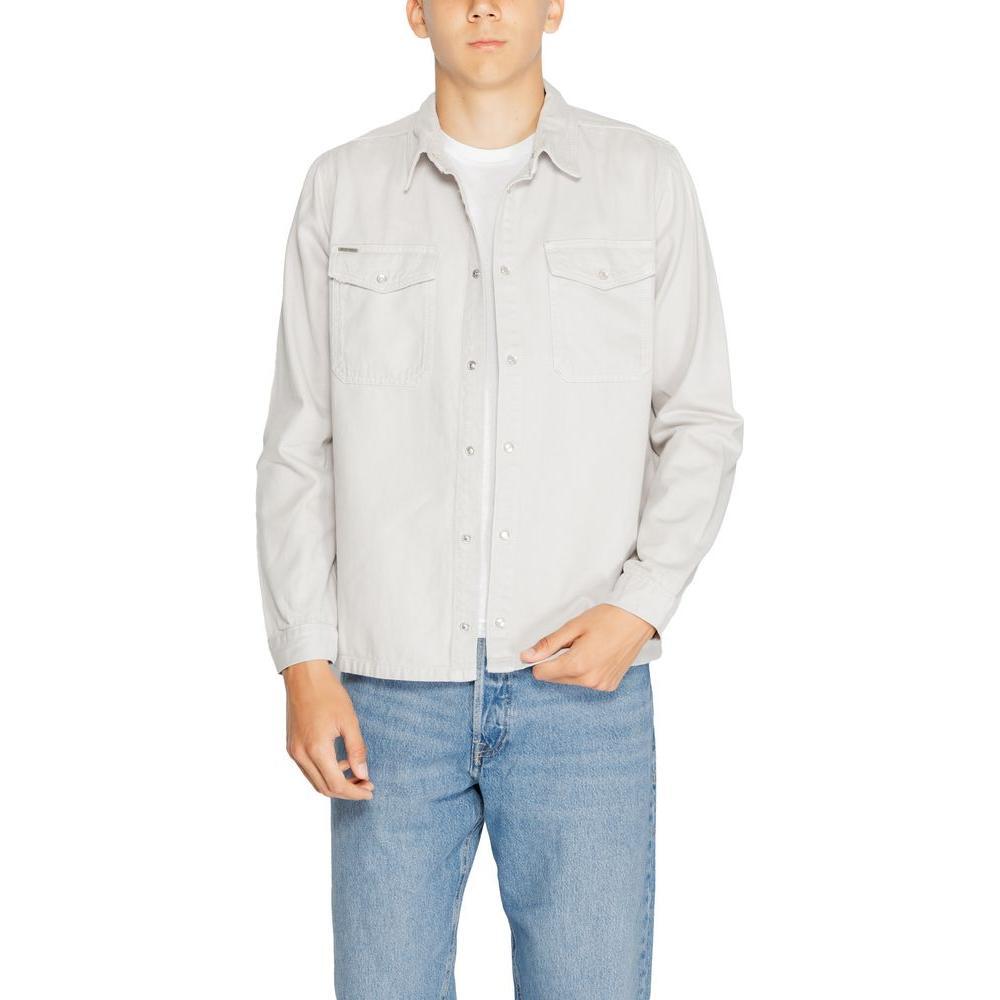 Antony Morato Gray Cotton Shirt