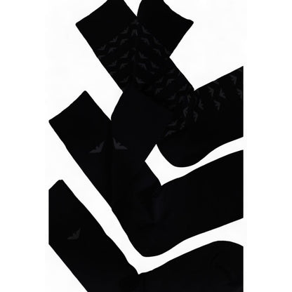 Emporio Armani Underwear Black Cotton Socks