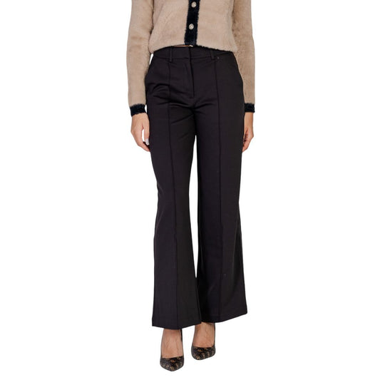 ICHI Black Polyester Jeans & Pant ICHI Black