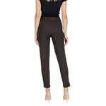 ICHI Brown Polyester Pant