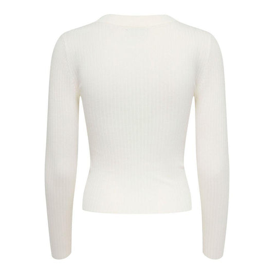 Jacqueline De Yong White Viscose Tops & T-Shirt Jacqueline De Yong Beige