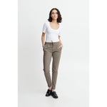 ICHI Beige Polyester Pant