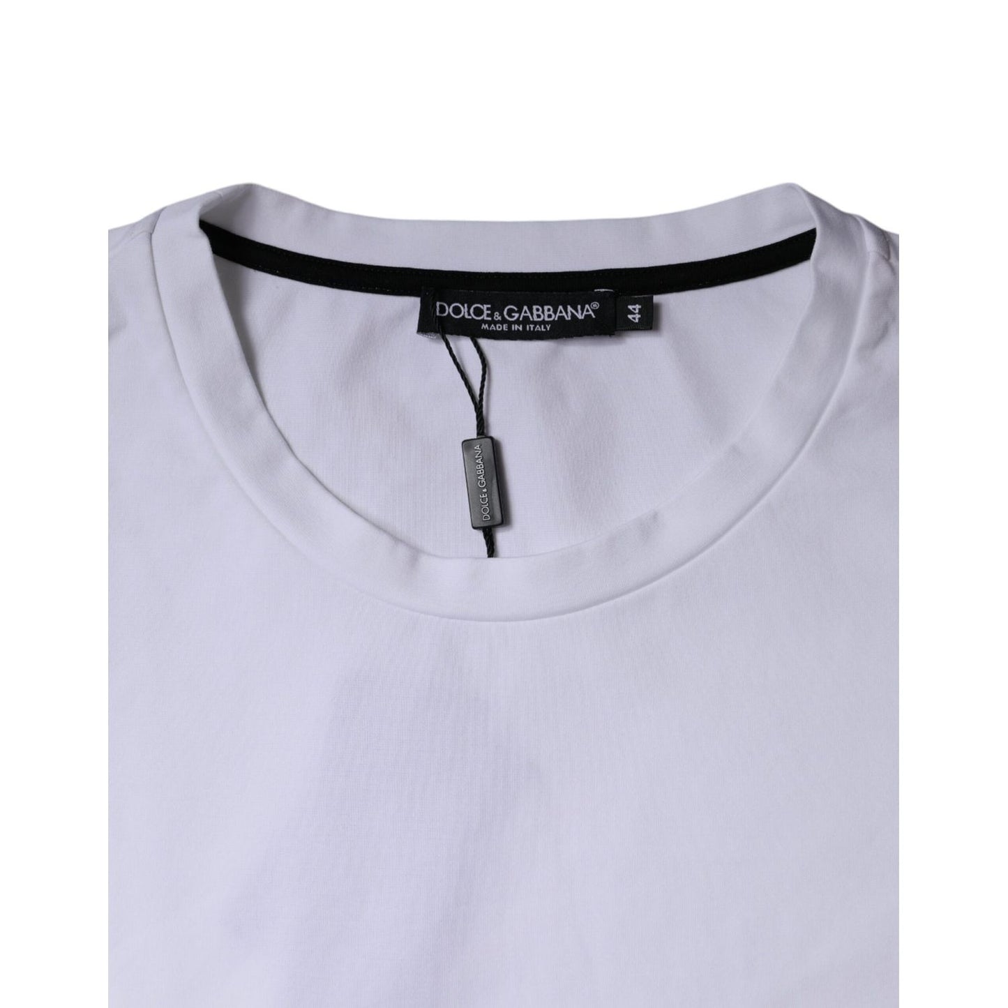 Dolce & Gabbana White Red Lips Print Cotton T-shirt