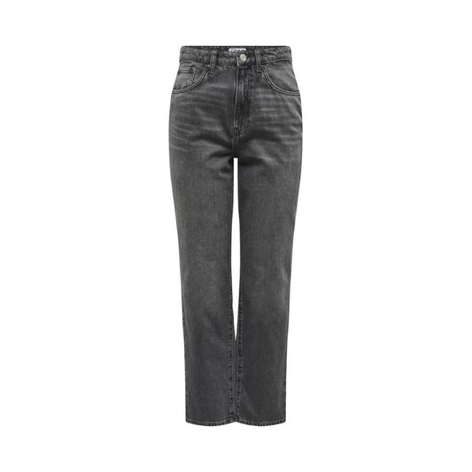 Women's gray cotton jeans, fall/winter collection. 100% cotton material, stylish and comfortable fit for everyday wear.