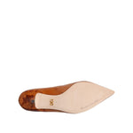 Dolce & Gabbana Brown Leather Kitten Heels Pumps Shoes