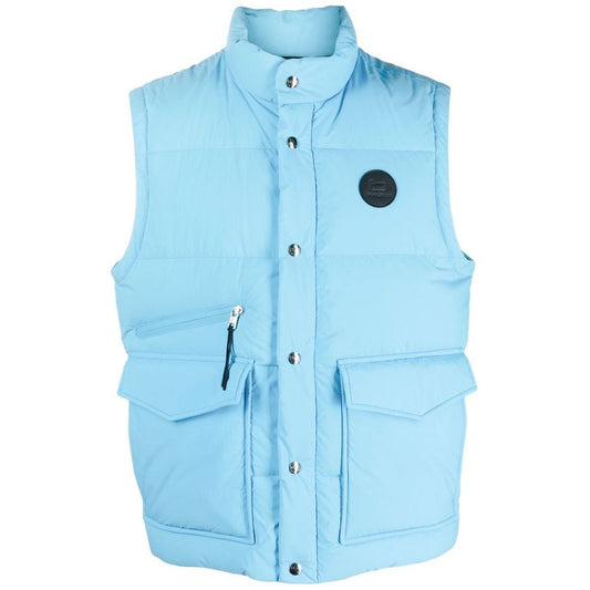 Woolrich Blue Polyester Men Vest