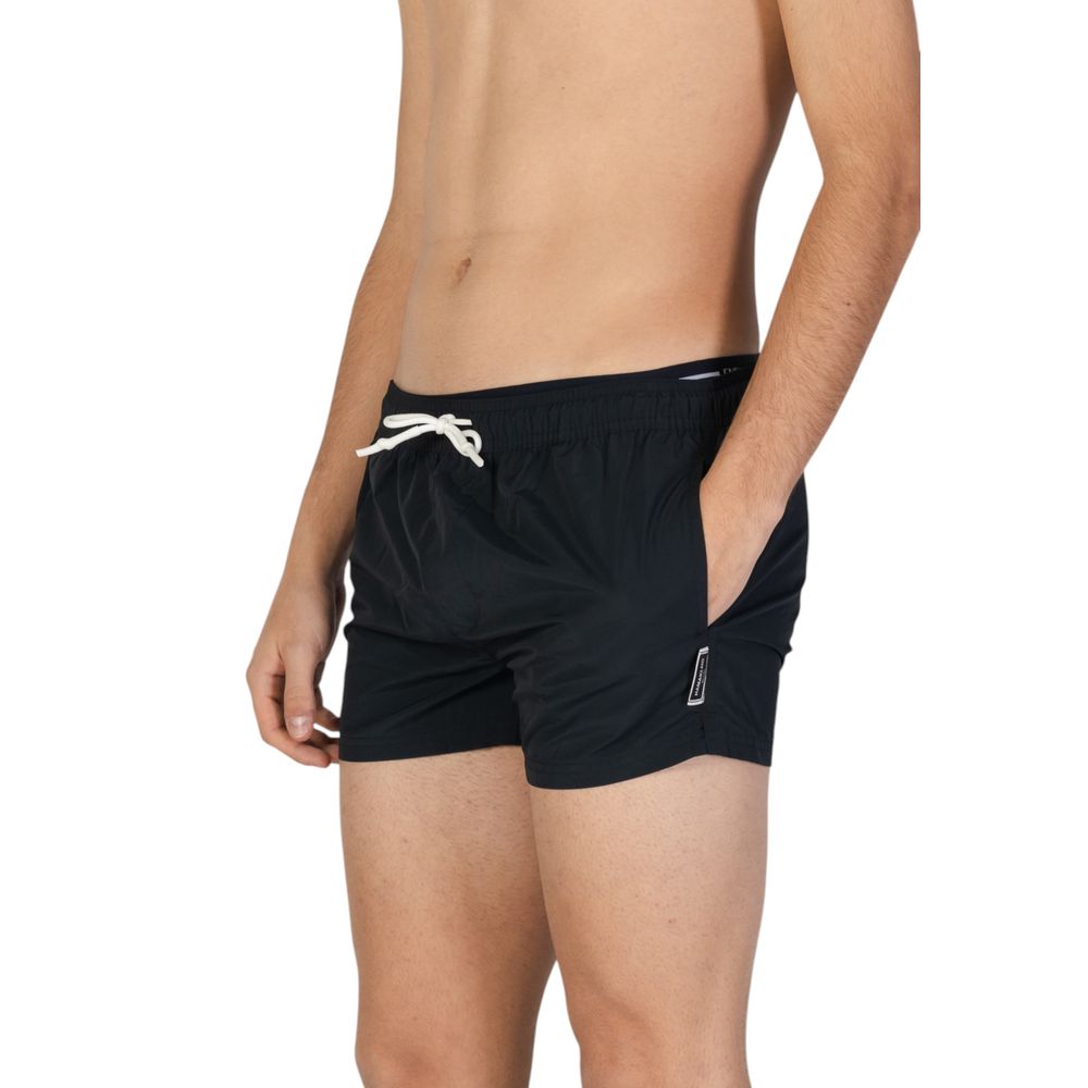Hamaki-Ho Black Polyester Swim Shorts