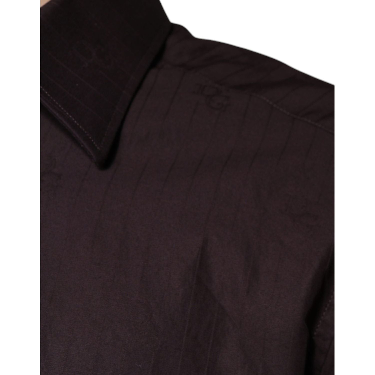 Dolce & Gabbana Purple Cotton Slim Fit MARTINI Dress Shirt