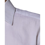 Dolce & Gabbana White Cotton Slim Fit Formal GOLD Dress Shirt
