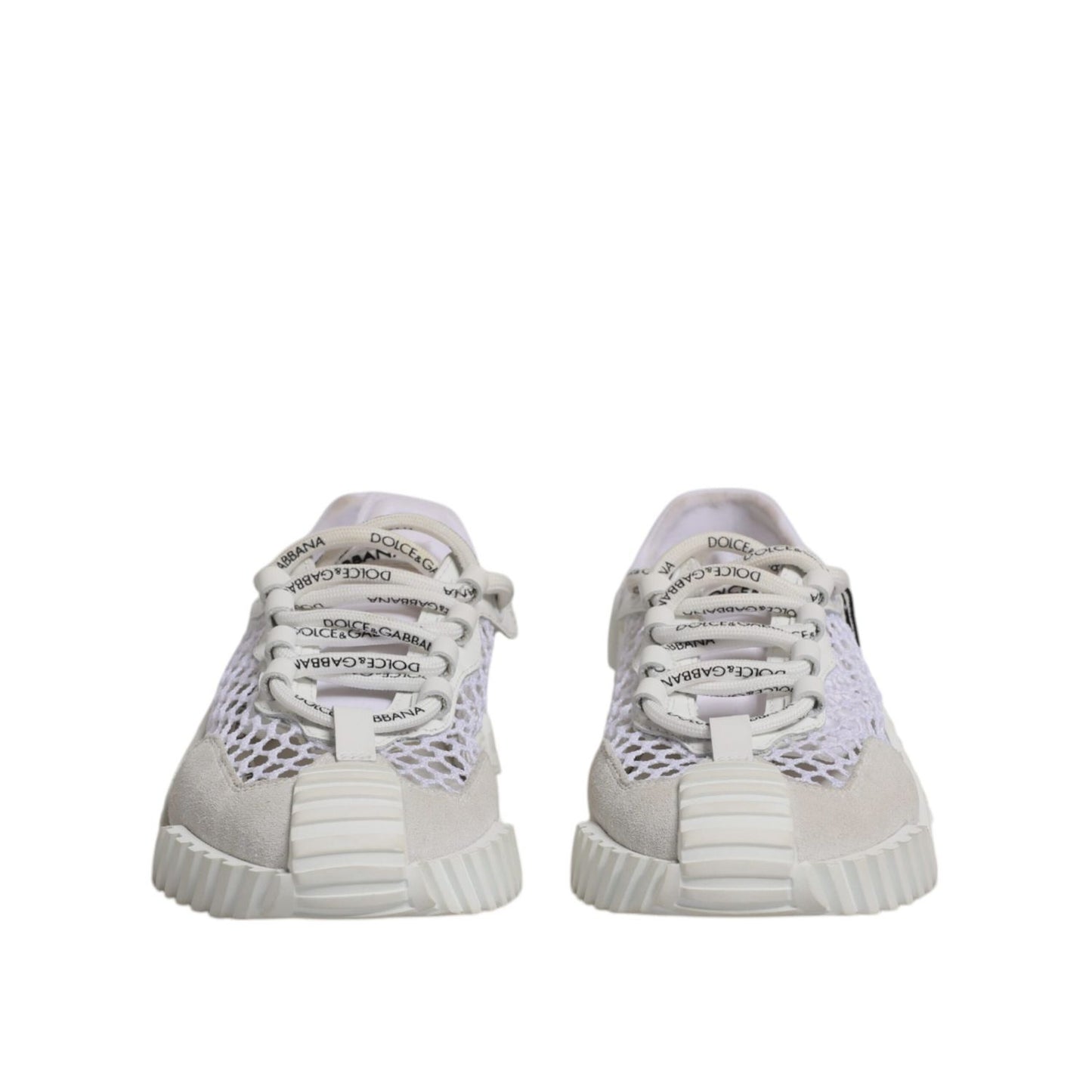 Dolce & Gabbana White Mesh NS1 Low Top Sports Sneaker Shoes