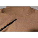 Dolce & Gabbana Brown Turtleneck Long Sleeve Pullover Sweater