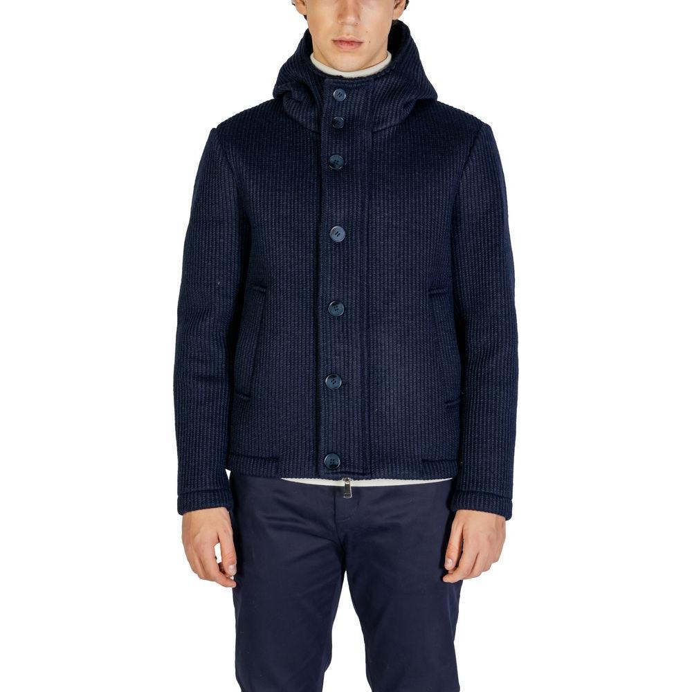Hydra Clothing Blue Polyester Jackets & Coat HY-15656500010-IT44 | S