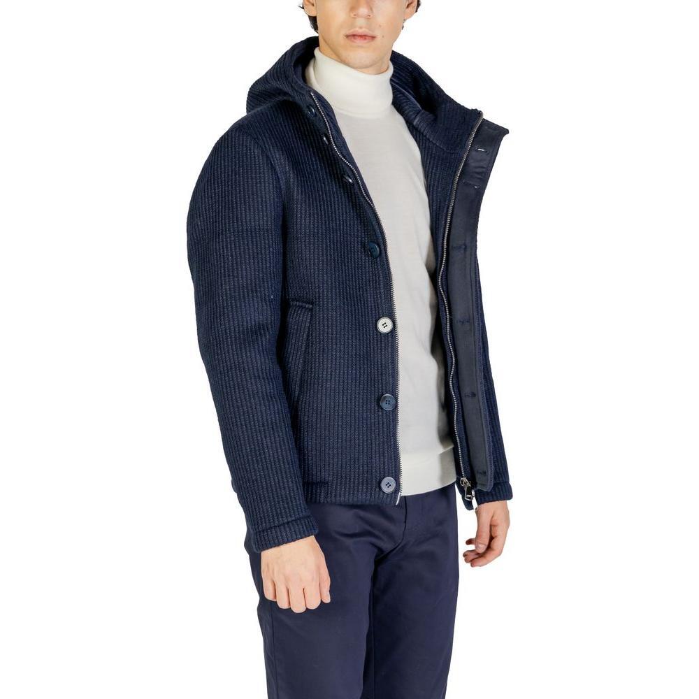 Hydra Clothing Blue Polyester Jackets & Coat HY-15656500010-IT44 | S