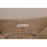 Ermanno Scervino Chic Beige Bootcut Flared Pants Jeans & Pants Ermanno Scervino Dim Gray