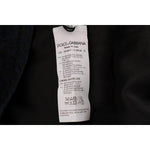 Dolce & Gabbana Black Blue Flare Mini Dress DR1359-1