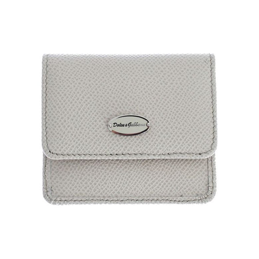 Dolce & Gabbana White Dauphine Leather Case Wallet SIG31697