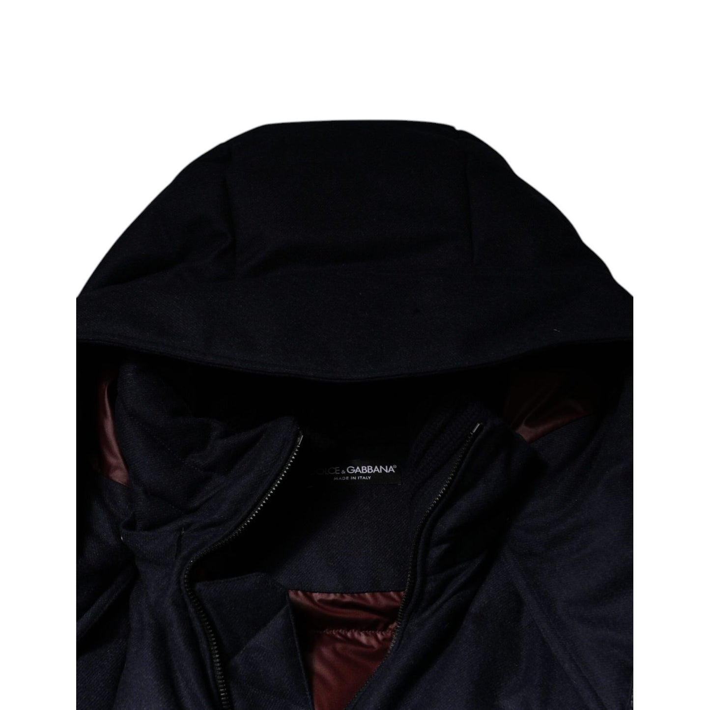 Dolce & Gabbana Black Nylon Hooded Puffer Men Coat Jacket