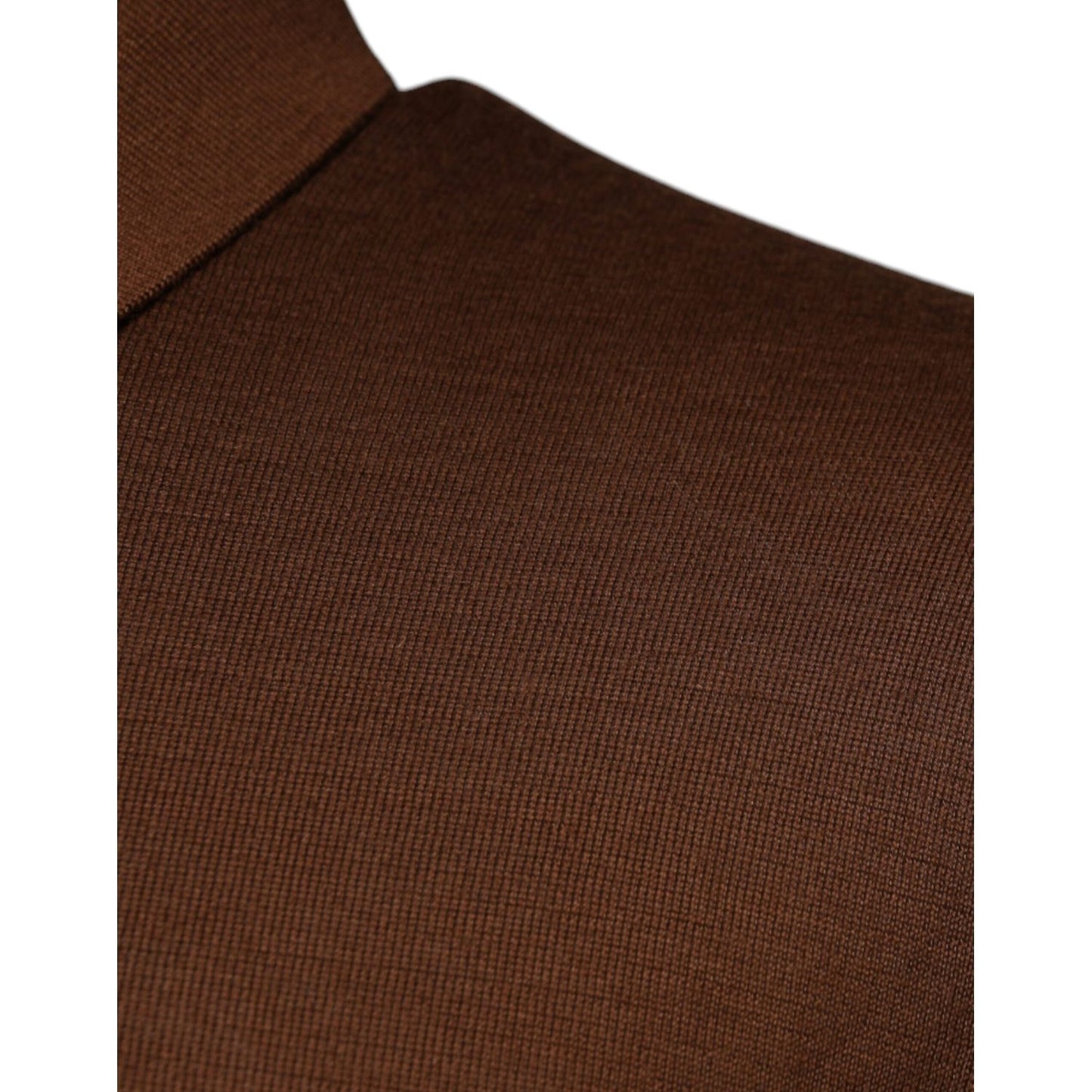Dolce & Gabbana Brown Cashmere Buttoned Men Pullover Sweater