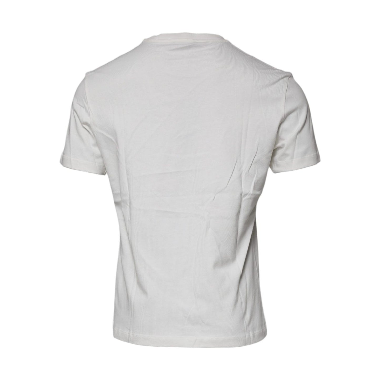 Versace White Medusa Print Cotton Crew Neck T-shirt