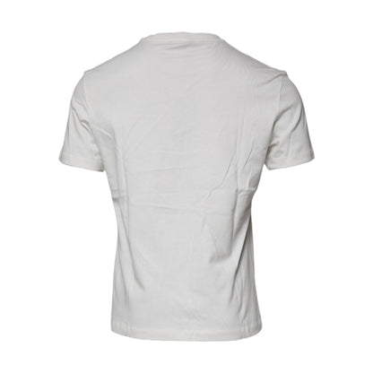Versace White Medusa Print Cotton Crew Neck T-shirt