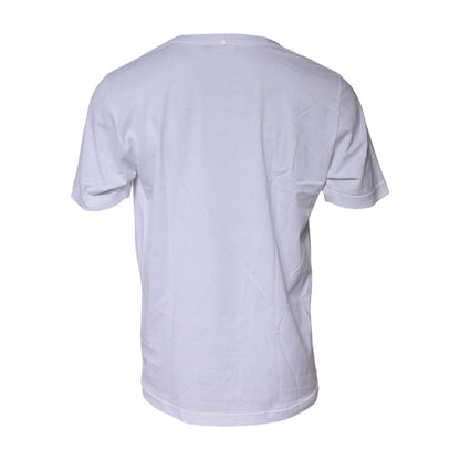 Dolce & Gabbana White Cotton Crew Neck Short Sleeves T-shirt
