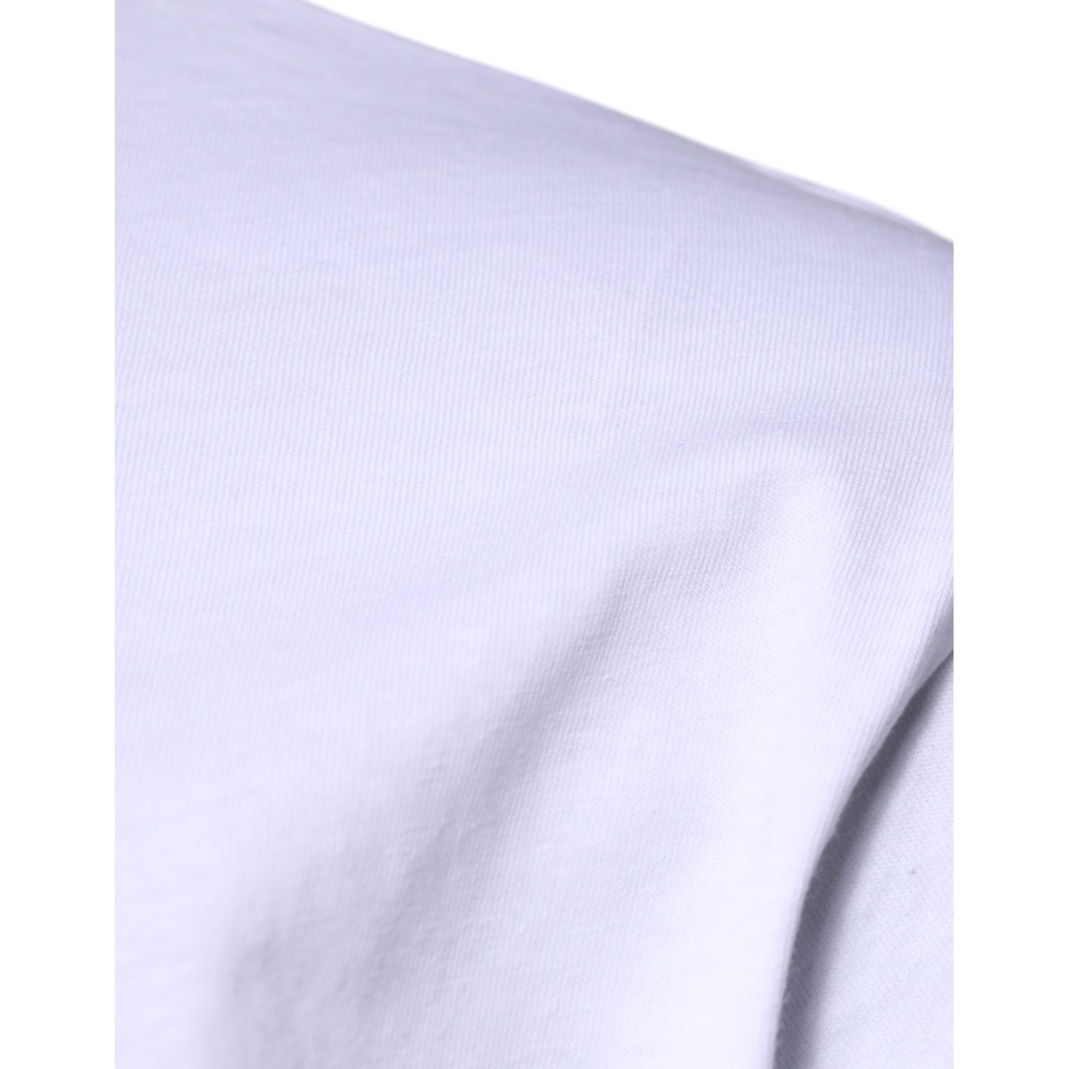 Dolce & Gabbana White DG Logo Cotton Crew Neck T-shirt