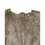 Dolce & Gabbana Gold Floral Lace A-line Sheath Mini Dress