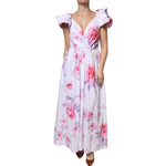 Philosophy White Floral Cotton Maxi Dress
