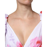 Philosophy White Floral Cotton Maxi Dress