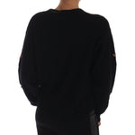 Dolce & Gabbana Fairy Tale Crystal Black Cashmere Sweater