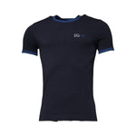 Dolce & Gabbana Blue Cotton Stretch Crewneck Underwear T-shirt