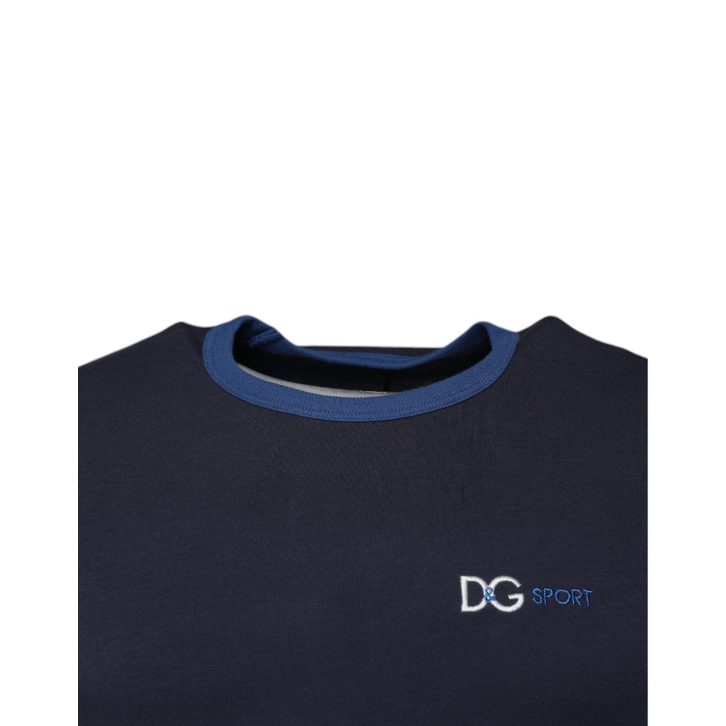 Dolce & Gabbana Blue Cotton Stretch Crewneck Underwear T-shirt