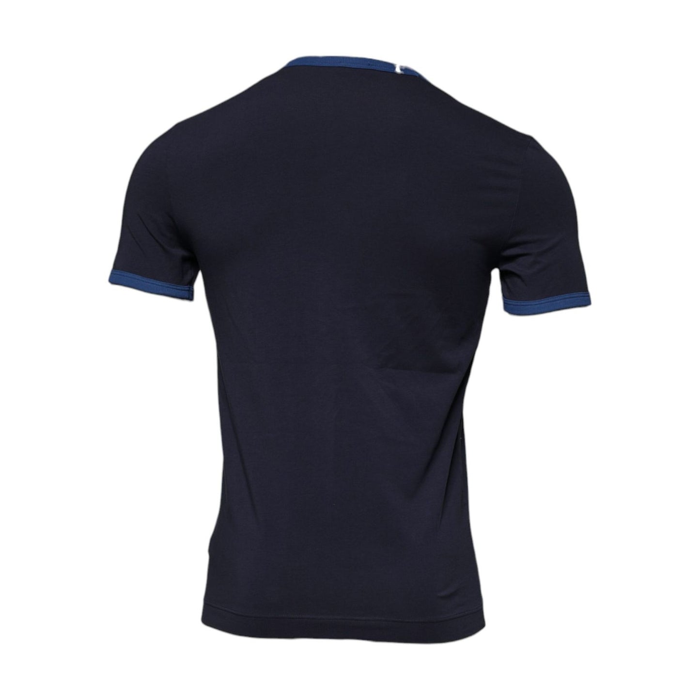Dolce & Gabbana Blue Cotton Stretch Crewneck Underwear T-shirt