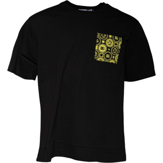 Dolce & Gabbana Black Logo Print Cotton Short Sleeve T-shirt TSH878464-46