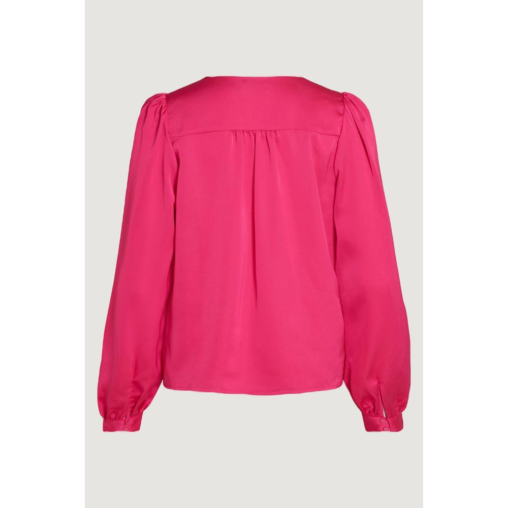 Vila Clothes Pink Polyester Blouse