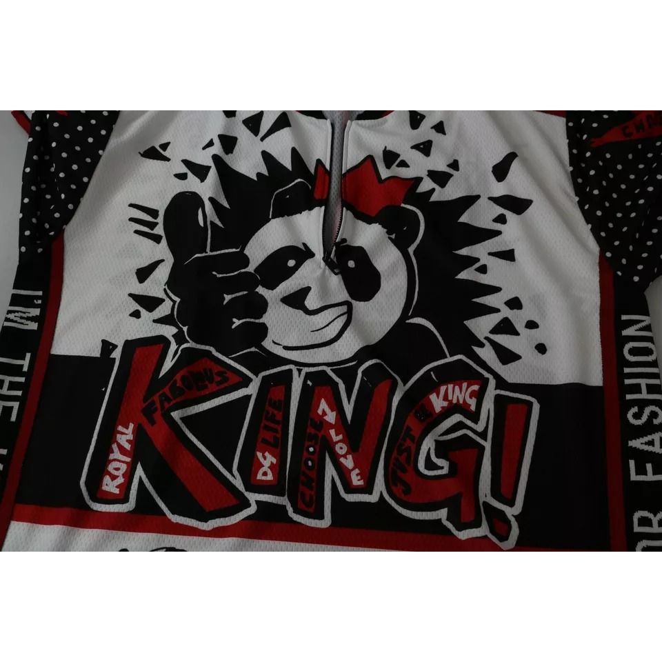 Dolce & Gabbana White King Panda Polyester T-shirt Top
