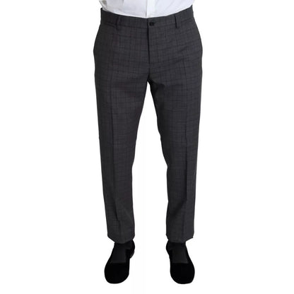 Dolce & Gabbana Gray Wool Men Formal 2 Piece MARTINI Suit