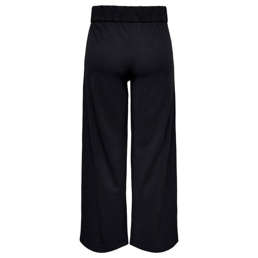 Jacqueline De Yong Black Polyester Jeans & Pant Jacqueline De Yong Black