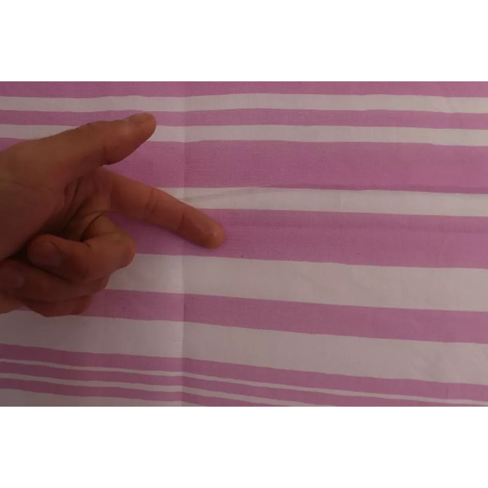 Dolce & Gabbana Pink White Striped Cannes Wrap Shawl Scarf