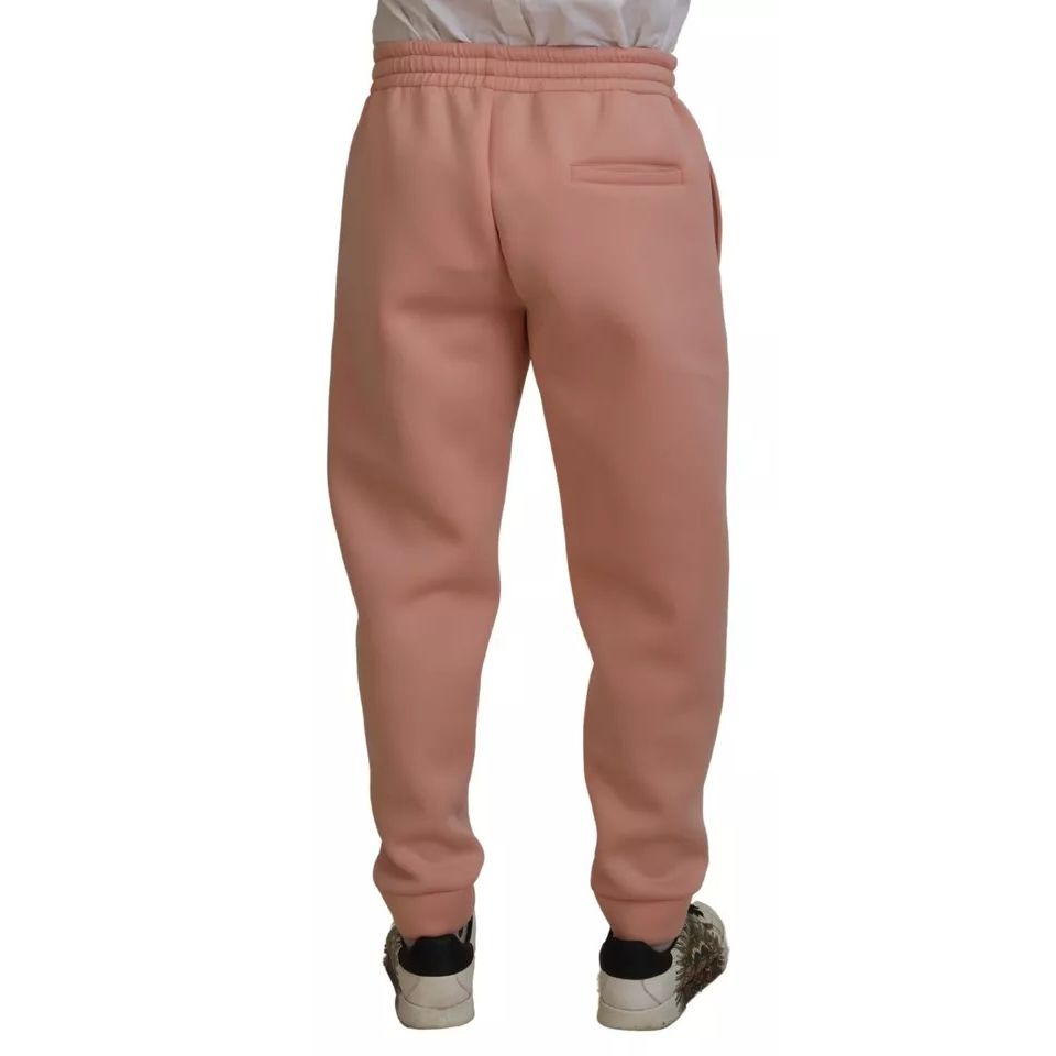 Dolce & Gabbana Pink Polyester Sweatpants Jogger Pants