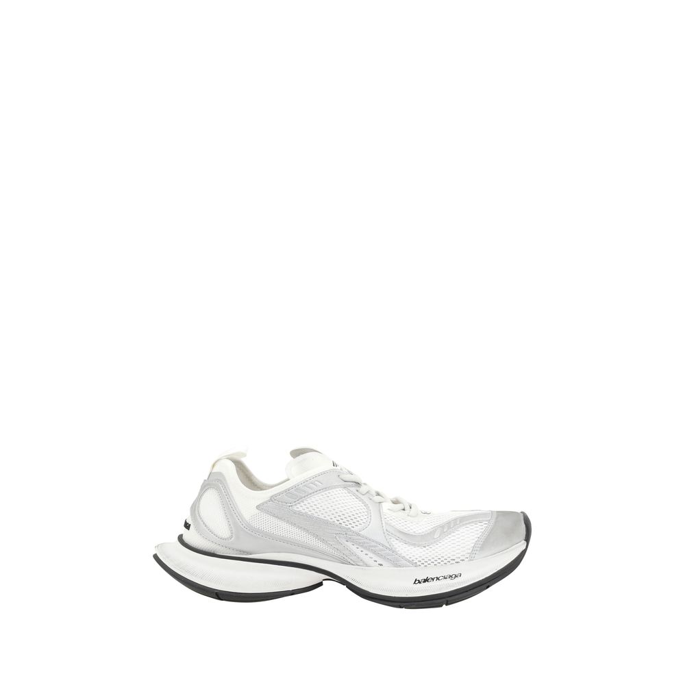 Balenciaga White Polyethylene Athletic Sneakers