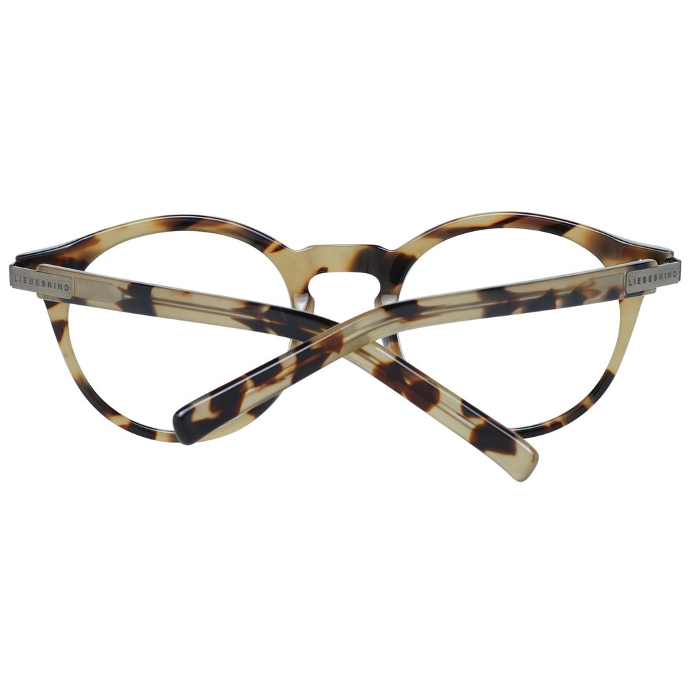 Liebeskind Brown Plastic Frames with clip-on, unisex design in tortoiseshell pattern, measures 46/22/137mm, made of durable plastic.