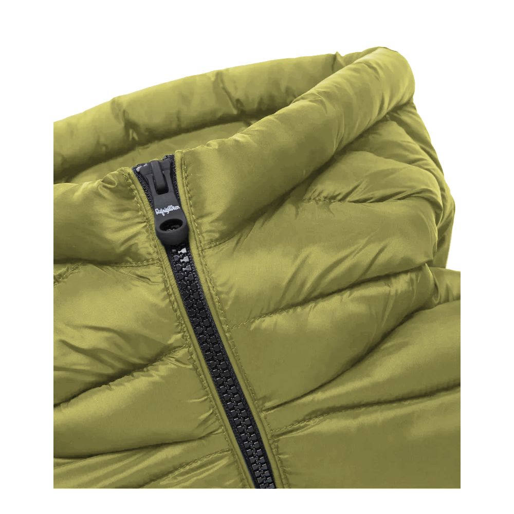 Front view with bag zipped and handles upright.