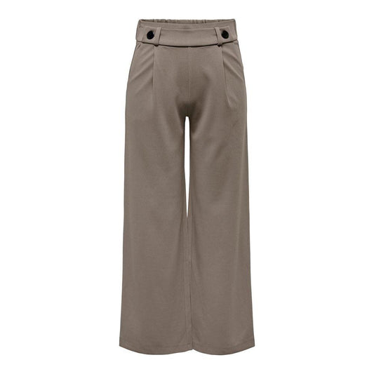 Jacqueline De Yong Gray Polyester Jeans & Pant Jacqueline De Yong Dim Gray