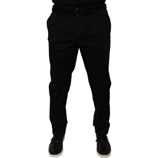 Dolce & Gabbana Black Tapered Formal Dress Pants PAN75851-54