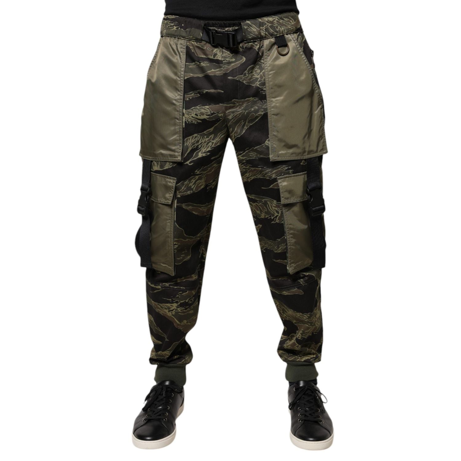 Dolce & Gabbana Green Cotton Jogger Cargo Pants
