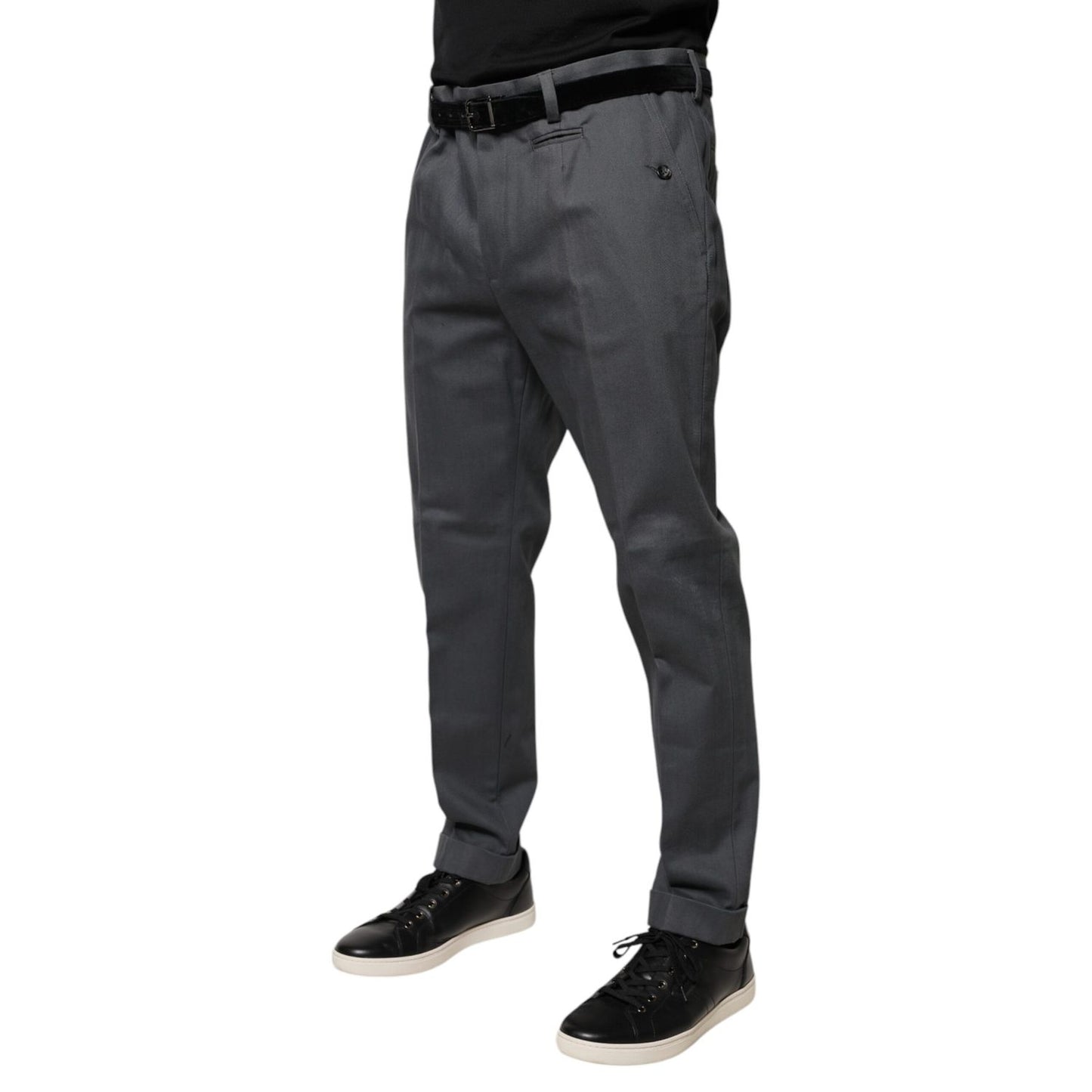 Dolce & Gabbana Gray Tapered Formal Dress Pants