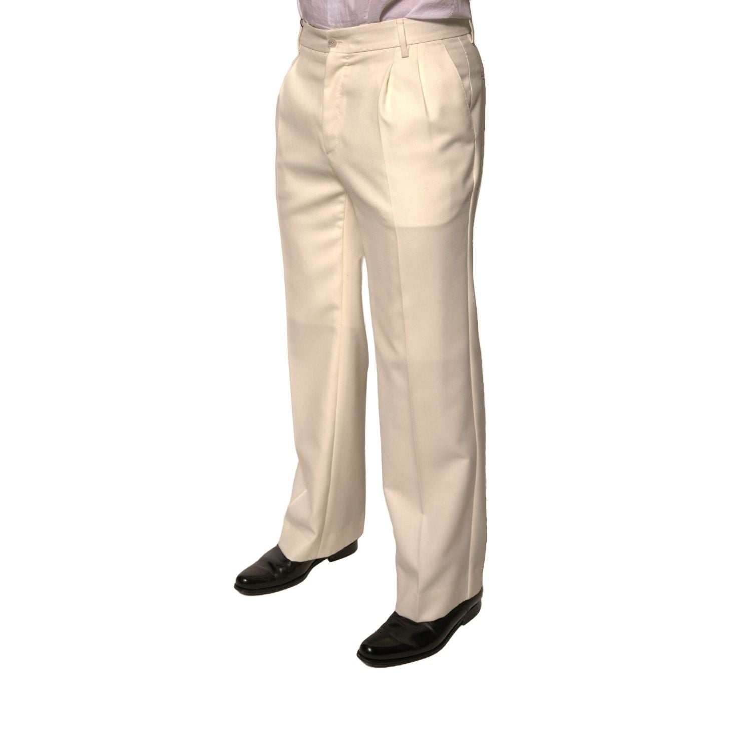 Dolce & Gabbana Off White Straight Dress Pants