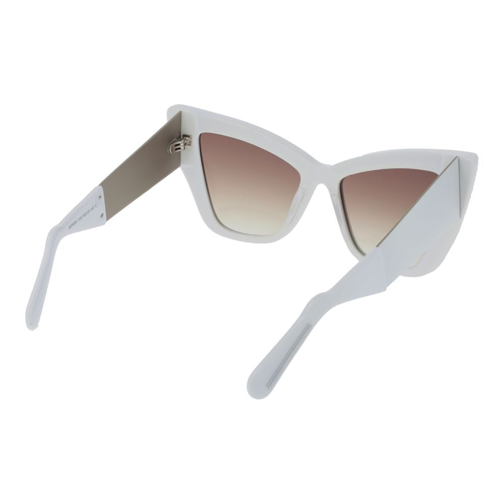 GCDS White Acetate Sunglasses