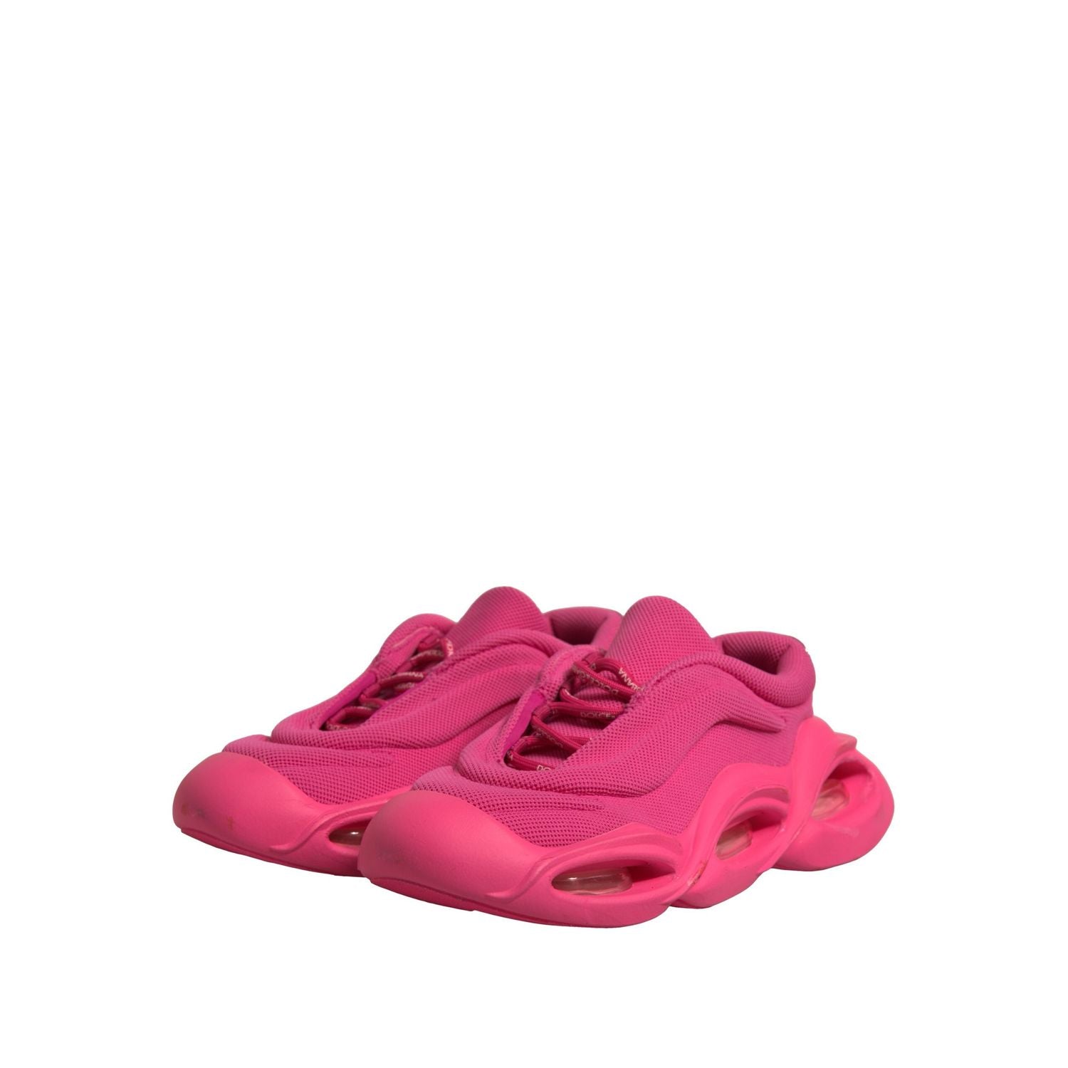 Dolce & Gabbana Pink Wave Low Top Lace Up Men Sneakers Shoes